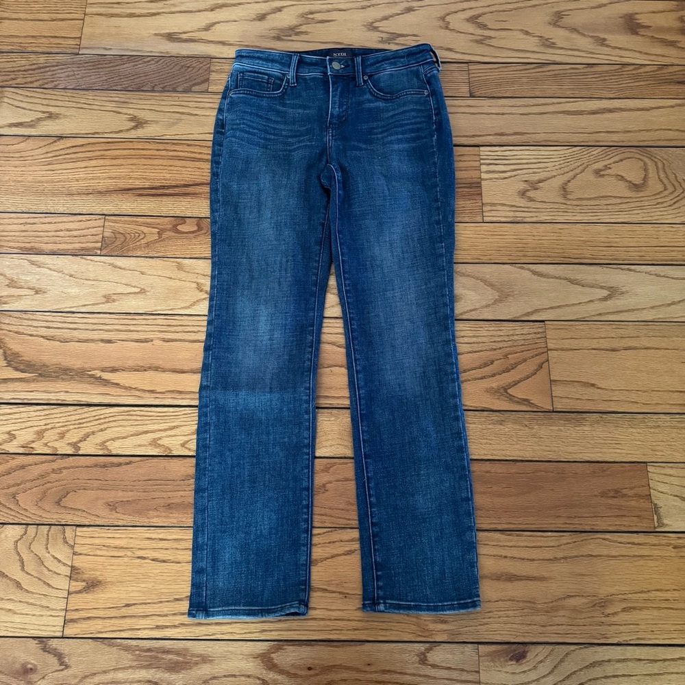NYDJ Sheri Slim Sz 2 Dark Blue Classic style women’s jeans